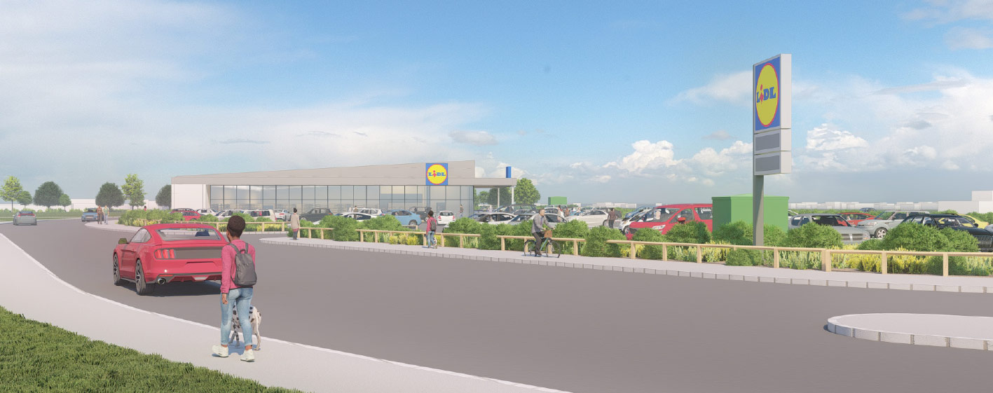 3D visual of the proposed store